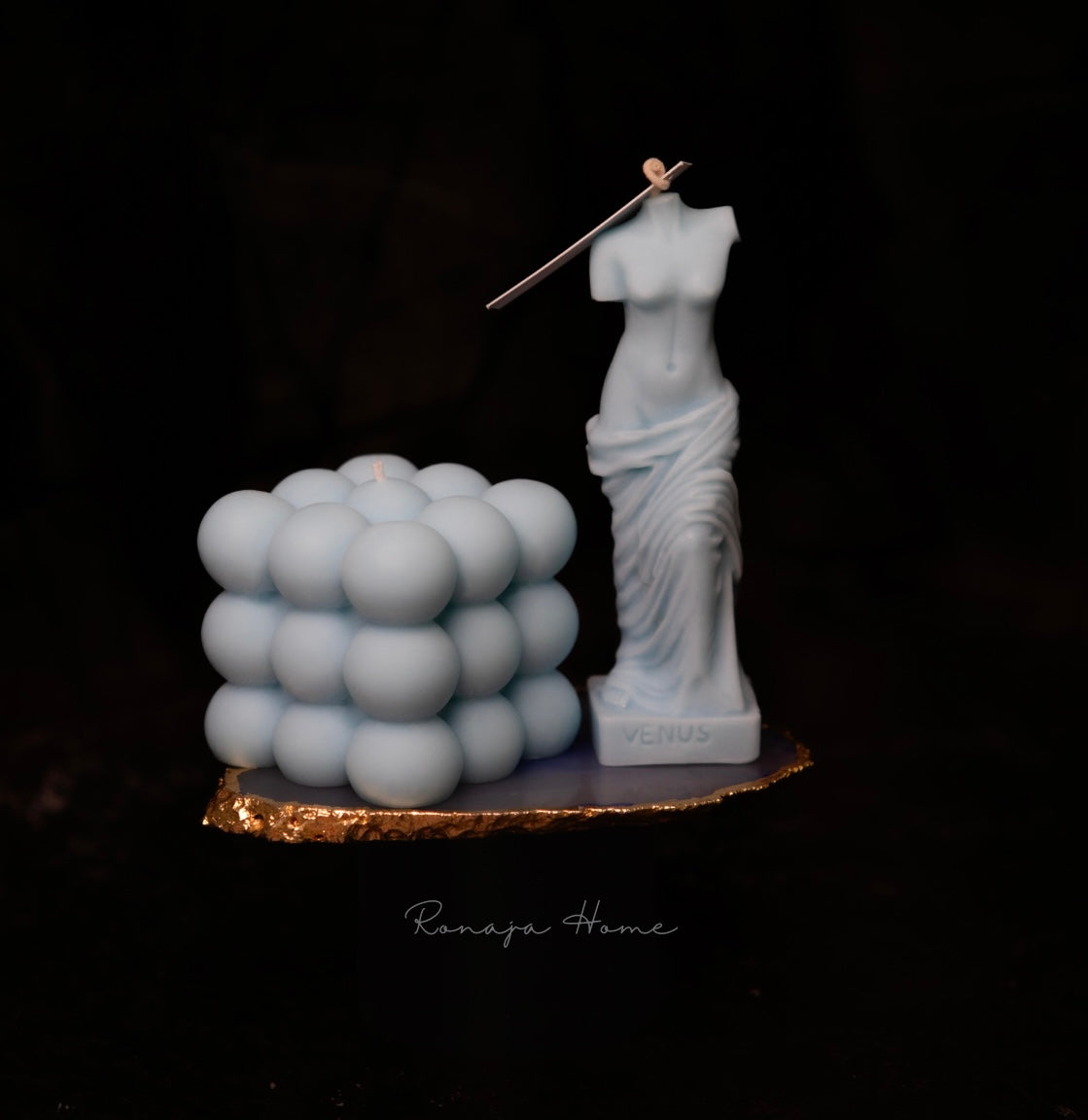 Bubble Cube Kerze