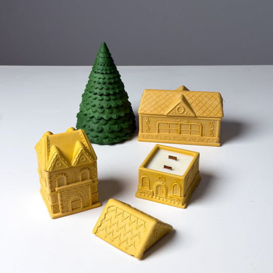 Gingerbread House Candles