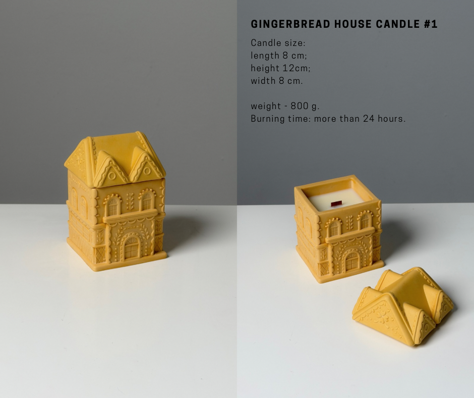 Gingerbread House Candles