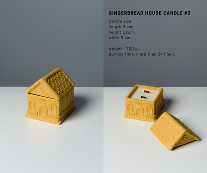 Gingerbread House Candles