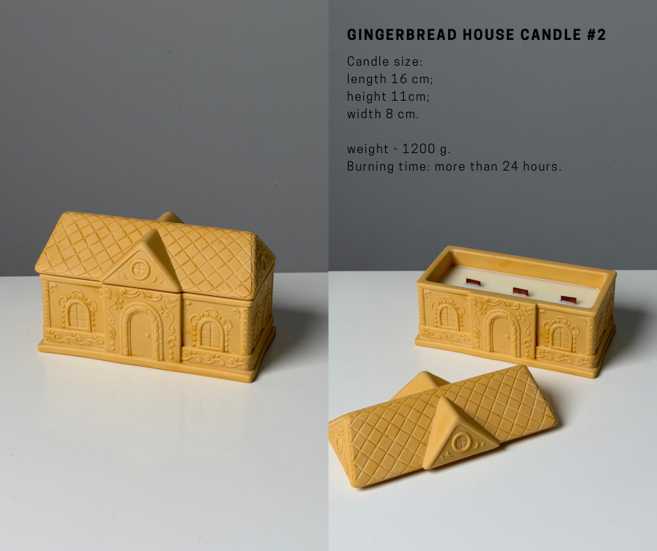 Gingerbread House Candles