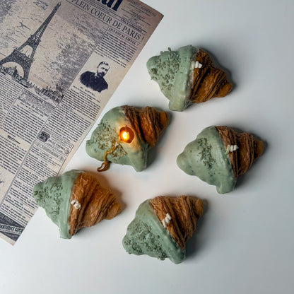 Pistachio Croissant Candle
