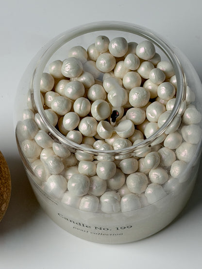 Candle No. 199 - Handmade Pearl Candle