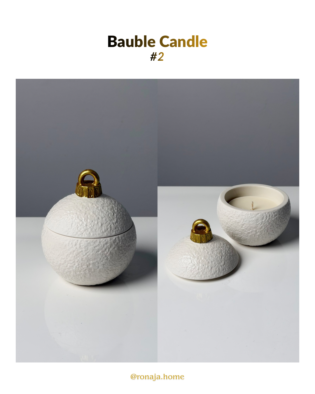 Christmas Bauble Candle