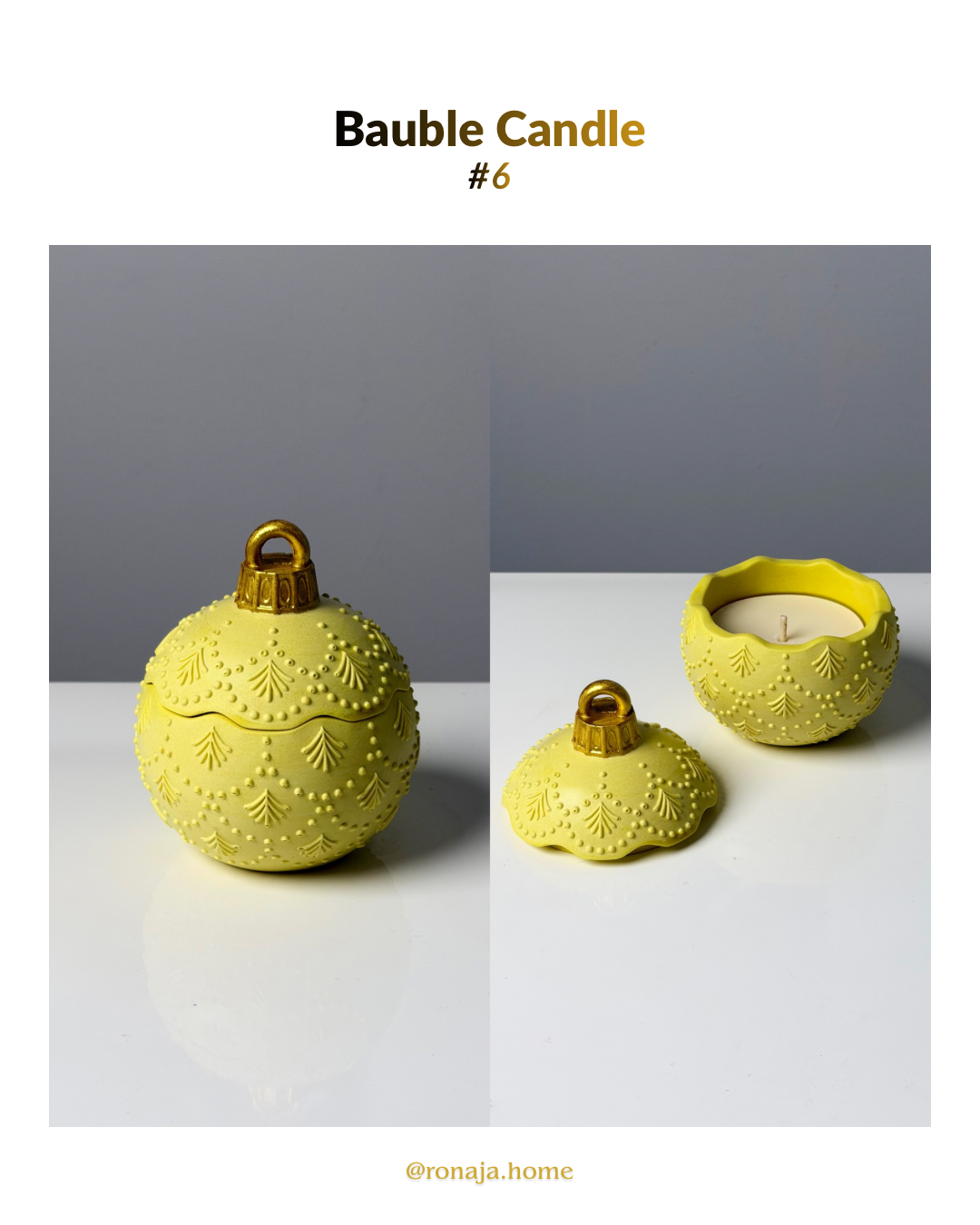 Christmas Bauble Candle