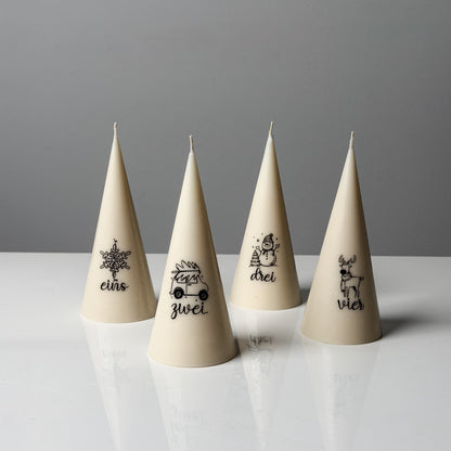 Full Advent Christmas Candle Collection: 3 Styles