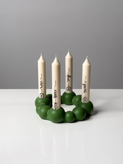 Full Advent Christmas Candle Collection: 3 Styles