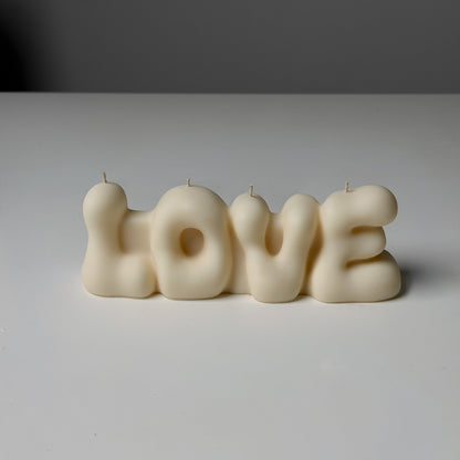 Bubble Word Candles – Love / Fuck / Kiss / XOXO