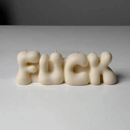 Bubble Word Candles – Love / Fuck / Kiss / XOXO